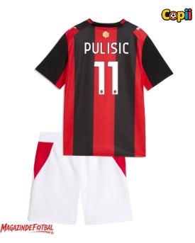 AC Milan Christian Pulisic #11 Echipament de Fotbal Replică 2026-27 Copii Acasa (+ Șorturi)